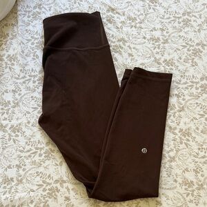 Lululemon Brown Leggings Wunder Train
